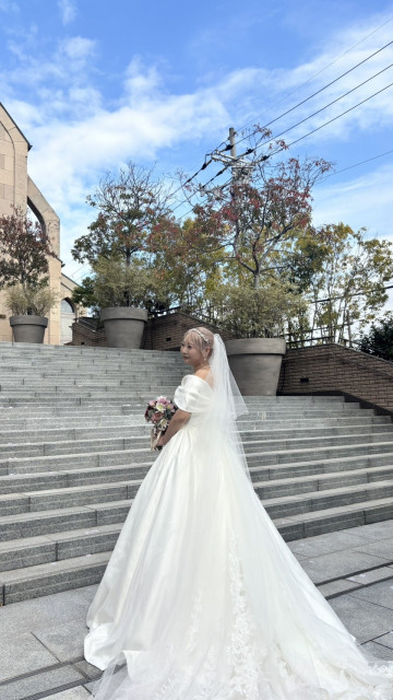 ななさんのウエディングドレスの写真