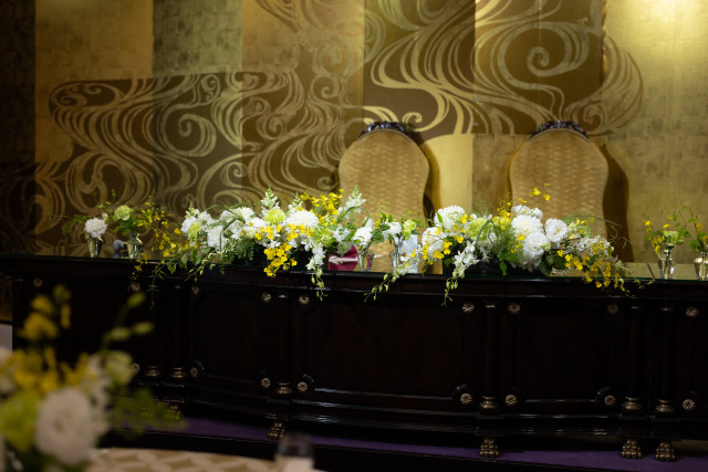 あひるさんの装花の写真