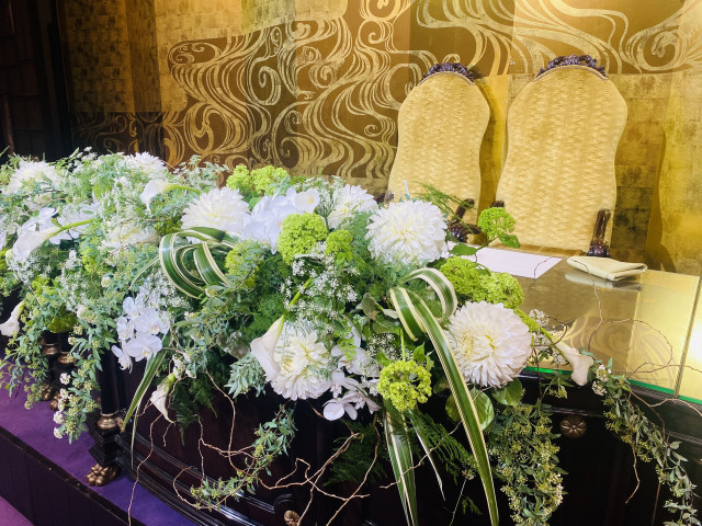 あひるさんの装花の写真