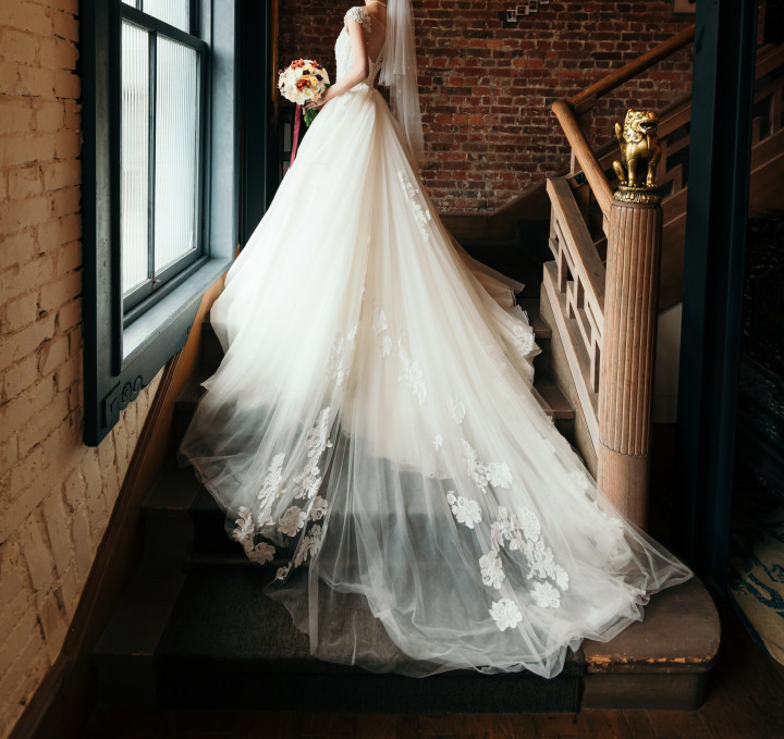 つばきさんのウエディングドレスの写真