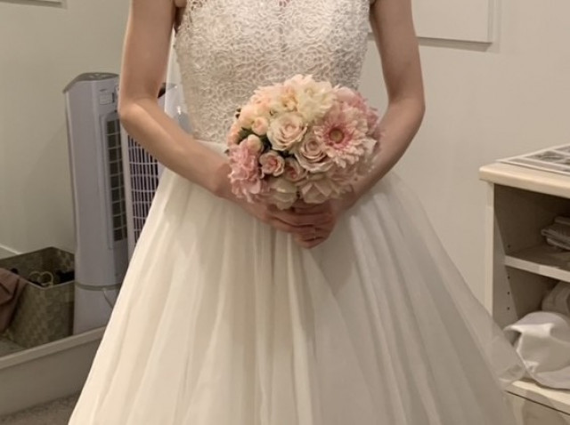 Mさんのブーケ・ブートニアの写真