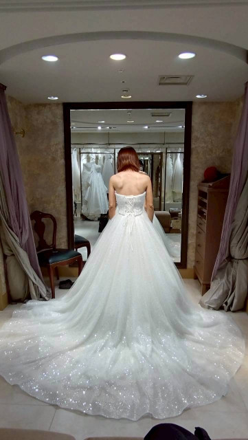 りえぴさんのウエディングドレスの写真