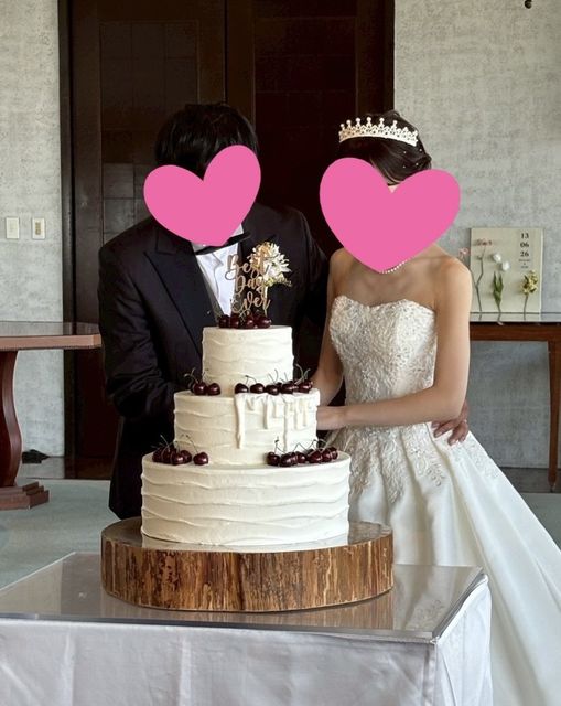 チェリーさんのウエディングケーキの写真