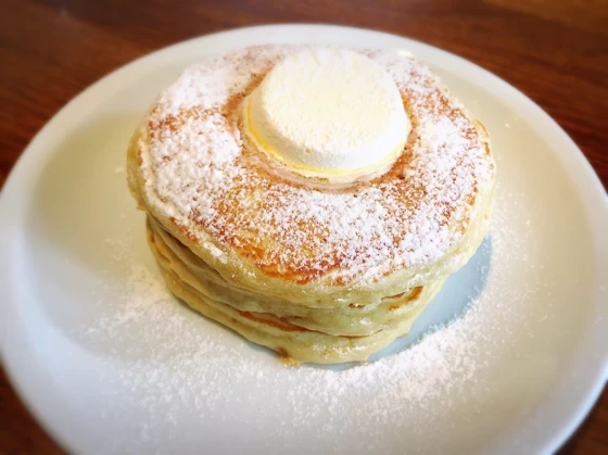 名物メニューのパンケーキ