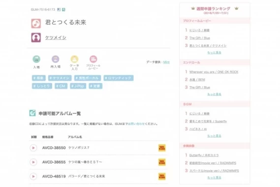 日本唯一のブライダルで適法利用できる市販楽曲リストの試聴をisumが開始