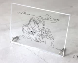 ブライダルフォトスタジオaimのオリジナル商品「クリアウェルカムボード」
