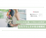 【私たちらしく、幸せになる。#1】"いいことは2倍、いやなことは半分" ふたりらしさが光る結婚式