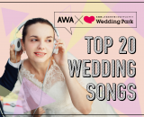 花嫁が実際使った・使いたい「TOP20 WEDDING SONGS」を『AWA』で公開中♡