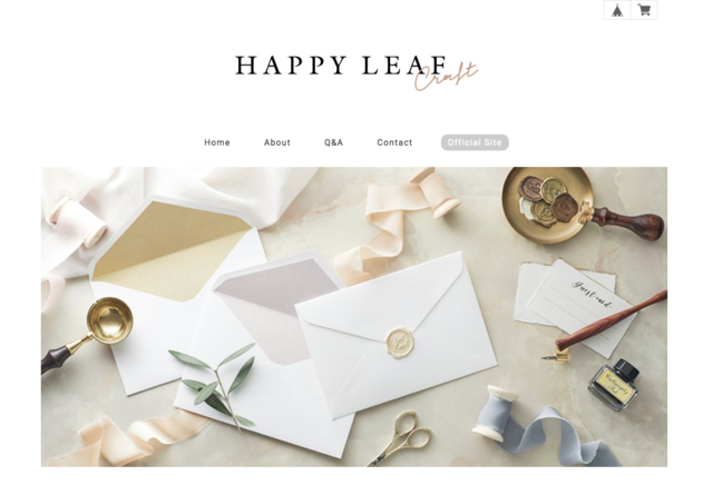ウエディングペーパーアイテムを気軽にdiyできるwebショップ Happy Leaf Craft