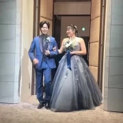 扉前で行う指輪交換！