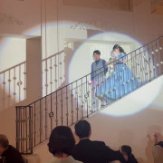 お色直しのシーンです。ドレス色当てです。みんな当たってるかドキドキでした。