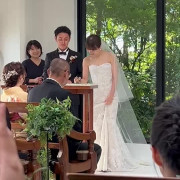 アクリル板での結婚証明書