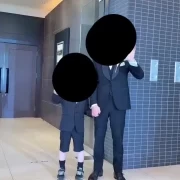 新郎中座のエスコートは甥っ子に頼みました。緊張することなくしっかり任務を全うしてくれました。