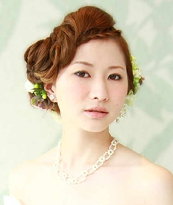 花嫁 アップスタイル集 結婚式髪型 ウエディングパーク