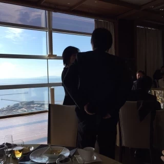 披露宴会場からの景色
