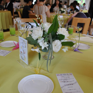 ゲストテーブル装花|112507さんのクレアシオンM ブケ東海御殿場（ウエディング取扱終了）の写真(33644)