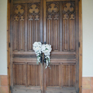 チャペルの扉|154405さんのナチュラルホームウエディング ヴィラドゥの写真(49397)