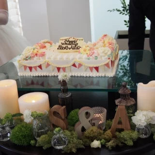 新婦友人作成ウエディングケーキ