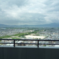 琵琶湖も見えます