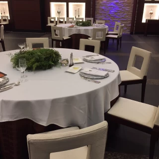 試食の披露宴会場
