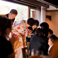 縁側から入場