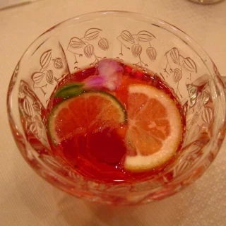 控え室でのウェルカムドリンク