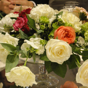 テーブル装花|166052さんのホテルキャッスル(山形)（営業終了）の写真(213521)