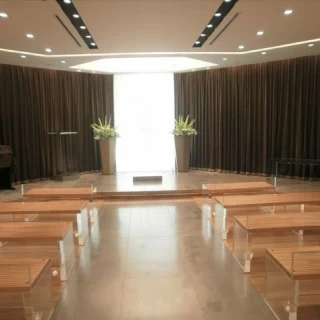 チャペルです。披露宴会場とは別の建物にあります。