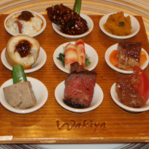 創作中華の前菜どれも美味しかったです|232386さんのプレミアムウェディングhassenkaku（八仙閣）の写真(34304)