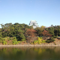 披露宴会場の窓から名古屋城が見えます