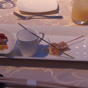 お料理です。スープがカプチーノで美味しかったです。|276731さんの堂島ホテルの写真(37094)