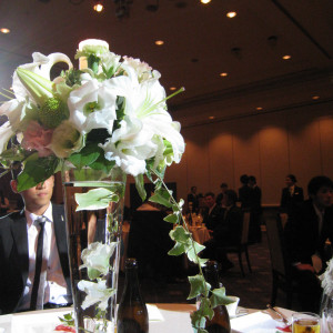 テーブル装花|281018さんのレセプションハウス ザ・ブライトガーデン（営業終了）の写真(36199)
