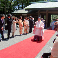 挙式会場の東郷神社