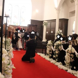 両家が挨拶を交わす。珍しいですが、素敵でした。