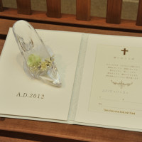 挙式で使用した結婚誓約書。