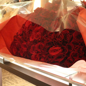 赤いバラの花束。|313632さんのPALACE IWAYA パレスいわやの写真(298340)