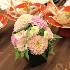 ゲストテーブル装花|321457さんの料亭 賀城園の写真(5898)