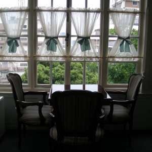 かわいらしいカーテン|324368さんの神戸北野サッスーン邸の写真(267826)