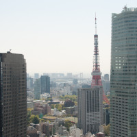 披露宴会場の大きな窓から見える東京タワー