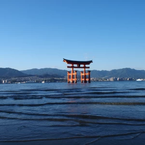 海の中に浮かんだ鳥居です。壮大！さすが神々の島です。|327821さんの厳島神社の写真(11498)