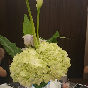 テーブルのお花|328055さんのWedding Hotel PRIVE（プリヴェ）（ウエディング取扱終了）の写真(261770)
