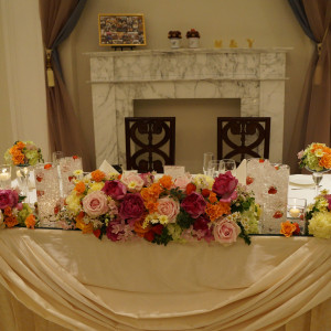 メインテーブル装花|331050さんのアーククラブ迎賓館(金沢)の写真(167011)