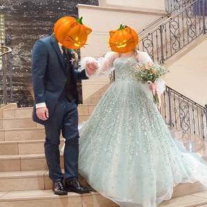 教会の階段での撮影|331478さんの藻岩シャローム教会の写真(2570959)