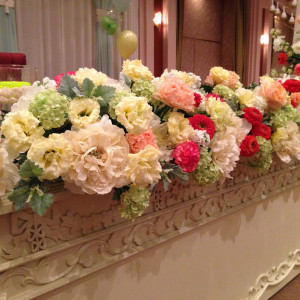 高砂席の装花|332228さんのザ クラウンパレス新阪急高知の写真(137888)