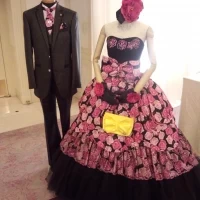 新郎新婦お揃いのバービー＆ケンのコーデ
