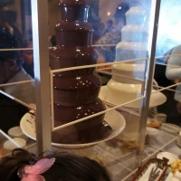 子供たちに大人気チョコレートファウンテン