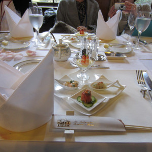 洋食会席　テーブルコーディネート|341017さんの旧松本邸(西日本工業倶楽部)の写真(24206)