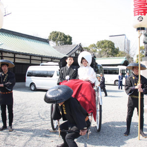 豊国神社から人力車で大阪城前まで行きました|341160さんの豊國神社（大阪）の写真(22001)