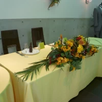 新郎新婦席の装花
