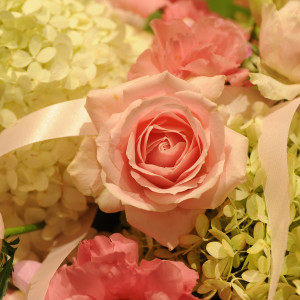 ピンクを基調としたお花を選びました。|343257さんの京都ロイヤルホテル＆スパの写真(26542)